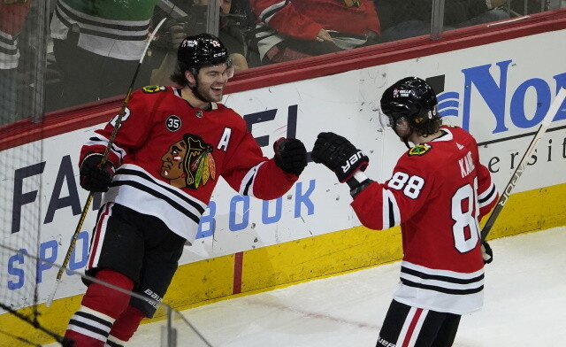 There are teams still calling on Patrick Kane and Jonathan Toews. Those calls only get louder now.