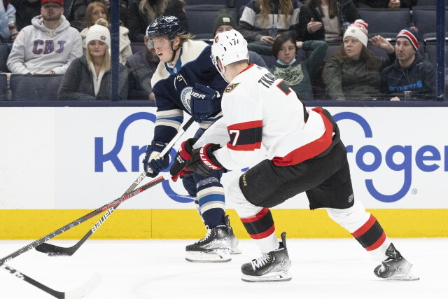 Ottawa Senators pending free agents and potential buy out candidates. Patrik Laine wants to stay with the Columbus Blue Jackets.