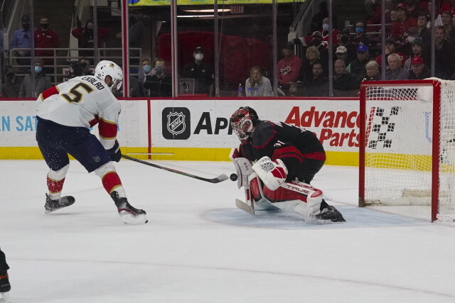 Frederik Andersen won't start Game 1. Aaron Ekblad, Alex Ovechkin could be ready for Game 1. Tristan Jarry won't be ready for Game 1.