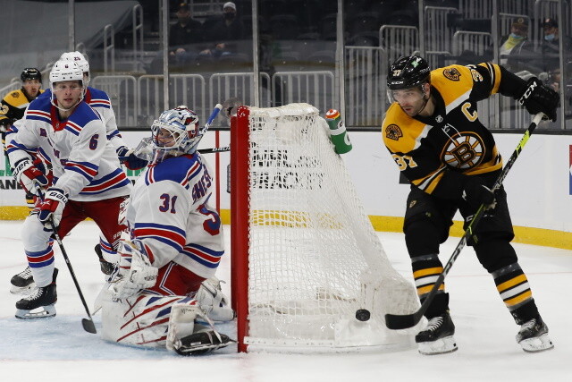 Canucks and Brock Boeser's camp not close. Who's staying, who could go for the Rangers. Patrice Bergeron, Bruins could finalize a deal next week.