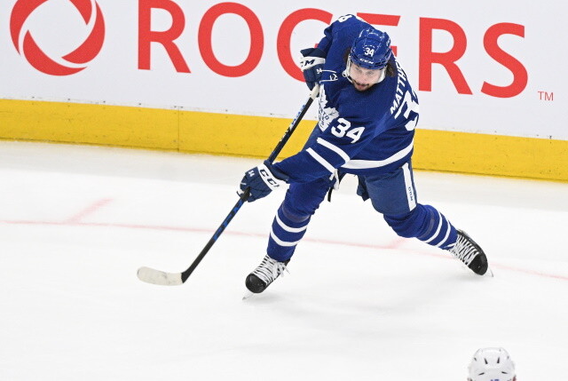 Voting breakdown for the Hart Trophy (Auston Mathews wins), Vezina Trophy (Igor Shesterkin wins), Norris Trophy (Cale Makar wins)