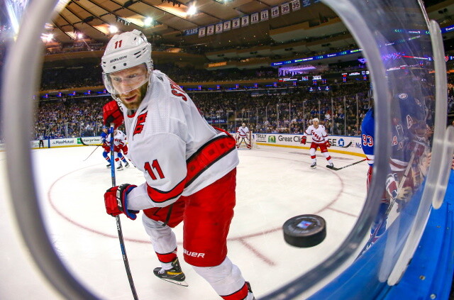 The Carolina Hurricanes hope to be able to re-sign UFAs Vincent Trocheck and Nino Niederreiter. Jordan Staal plans to ride out the last year.