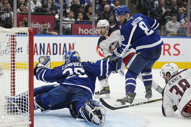 The Maple Leafs know they haven't really improved their roster. The Blue Jackets have to move some forwards.