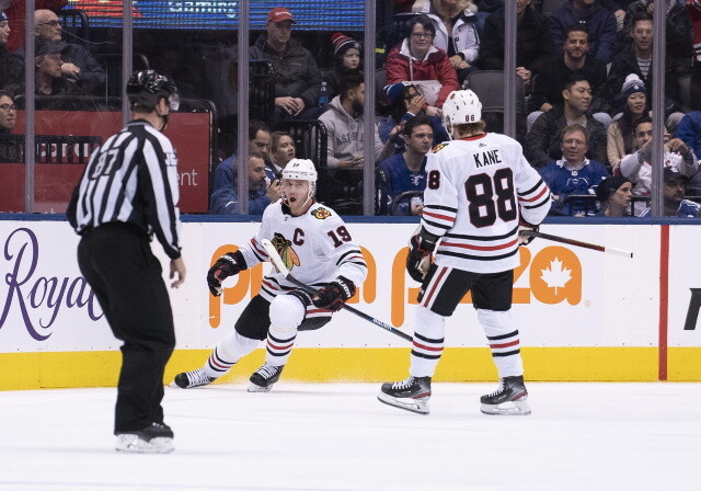 Patrick Kane and Jonathan Toews' agents may be saying, 'let's wait until we see who is good before deciding on what direction to go.'