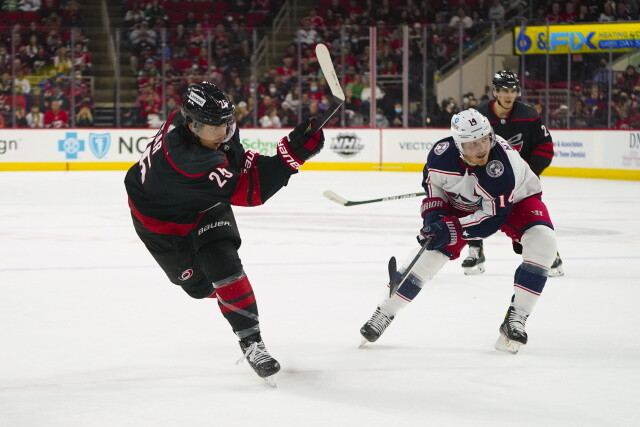 The Vancouver Canucks are looking for defensemen under 26-years-old. Ethan Bear of the Hurricanes is one Dman they are interested in.