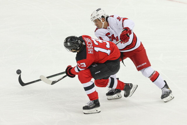 Nico Hischier to be re-evaluated in 10 days. Ilya Mikheyev's injury isn't serious. Jake Muzzin returns to practice. Copp back at practice.