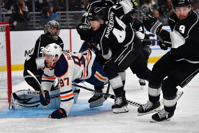 Cody Eakin to the Calgary Flames on a PTO. The Los Angeles Kings re-sign Mikey Anderson. A 185-day season for salary cap purposes.