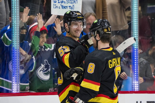 Scouting the Canadiens and Wild, Devils and Capitals. Directions to go in for the Vancouver Canucks.