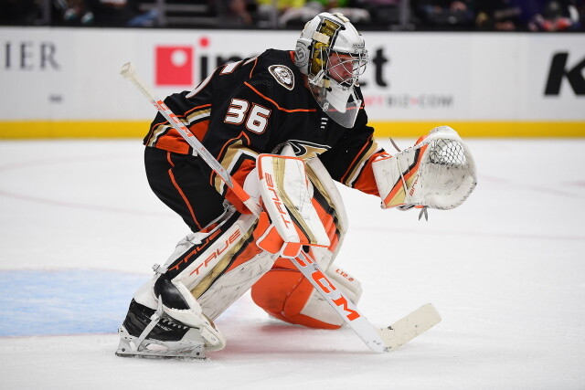 Anaheim Ducks John Gibson is always the subject of trade rumors.