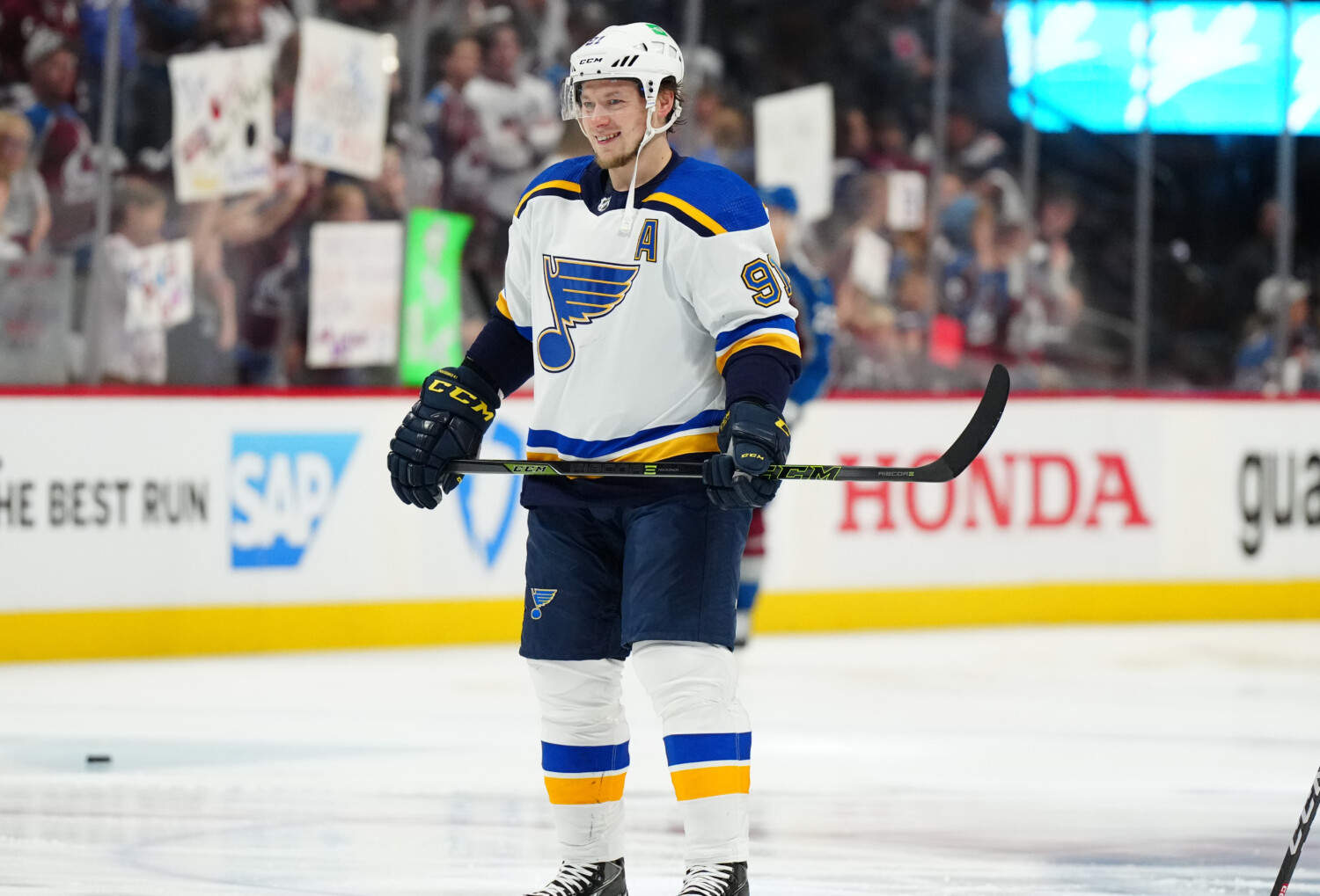 NHL: Stanley Cup Playoffs-St. Louis Blues at Colorado Avalanche