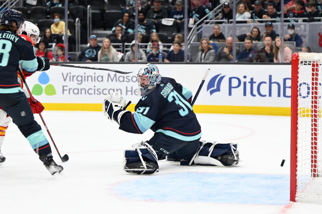 Max Pacioretty and Teuvo Teravainen were skating yesterday. The Seattle Kraken activated Philipp Grubauer. Marc-Andre Fleury progressing.