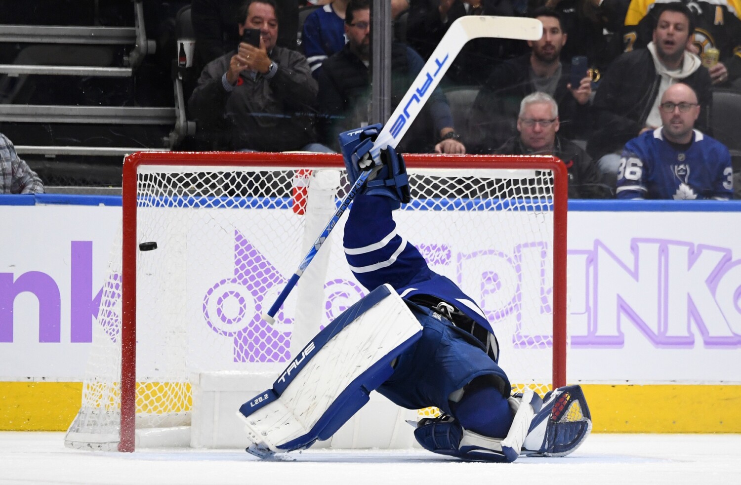 Ilya Samsonov injuries on penalty shot. Mackenzie Blackwood to meet with doctors on Tuesday. The Capitals claim Nicolas Aube-Kubel.