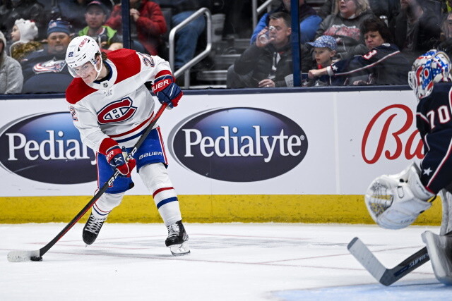 The Montreal Canadiens plan on keeping Cole Caufield around for a while. Canucks and Blue Jackets talking? Scouting the Sharks-Red Wings.