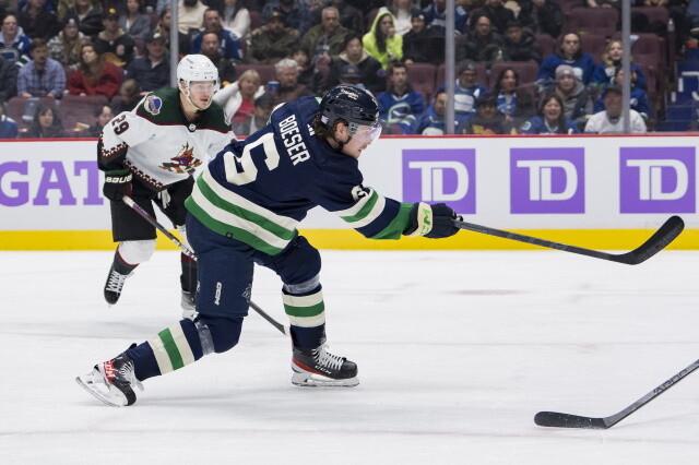 Brock Boeser being available is not a surprise, and all parties involved don't want to comment on the situation.