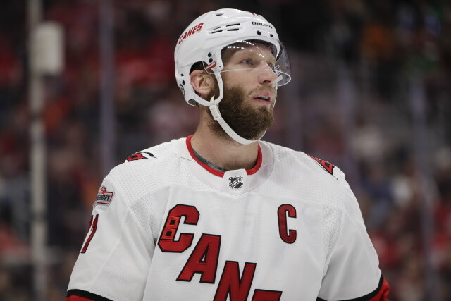 It doesn't sound like there will be any probably for the Carolina Hurricanes and Jordan Staal getting an extension worked out.