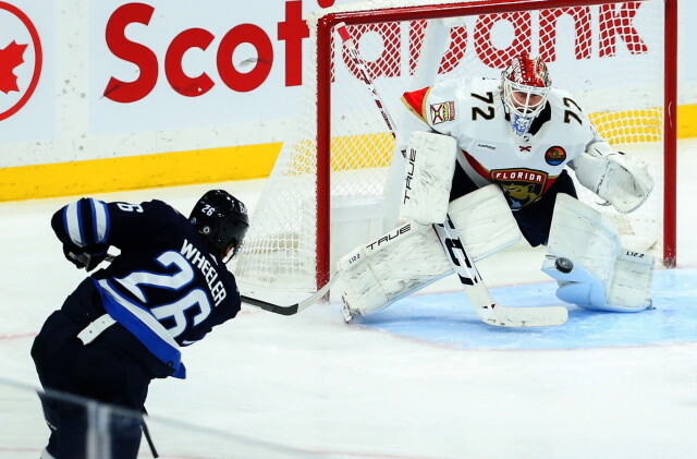 Patrick Kane misses last night's game. Mathew Barzal a late scratch. Blake Wheeler, Nikolai Ehlers and other return to the Jets lineup.