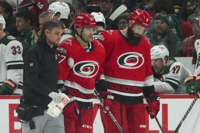 Max Pacioretty tears his Achilles. Cale Makar misses another game. Tristan Jarry and Jeff Petry were activated off the IR.