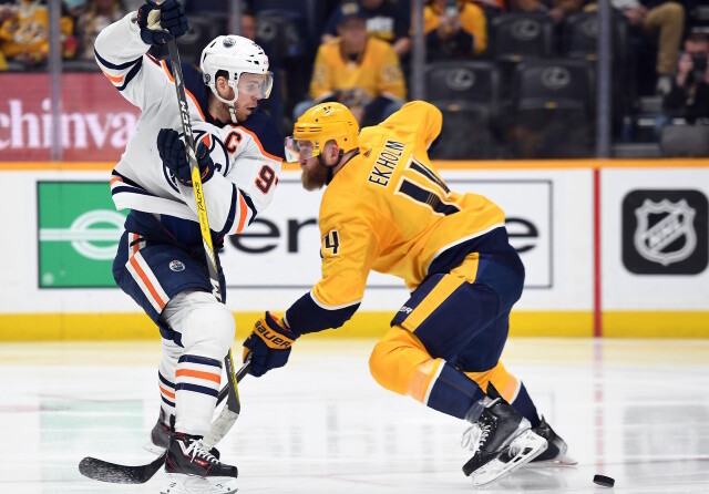 Edmonton Oilers have talked the Predators about Mattias Ekholm and Canadiens about Joel Edmundson. The Devils looking for more grit and depth