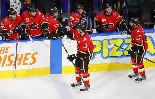 Flames Elias Lindholm and Mikael Backlund generating some interest. A couple of teams checking in on Alex Turcotte's availability.