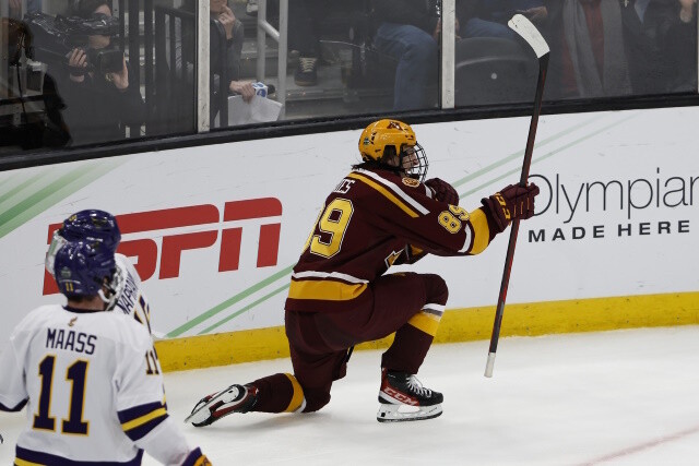 The Toronto Maple Leafs could have Matthew Knies in their lineup soon, and they eyed K'Andre Miller in the 2018 NHL draft.