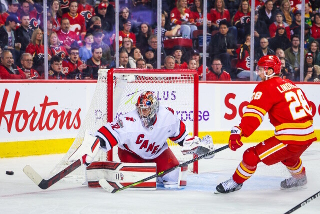 The Carolina Hurricanes inquired about Elias Lindholm. Devils and Jesper Bratt talking extension. The Kings checked in on Juuse Saros.