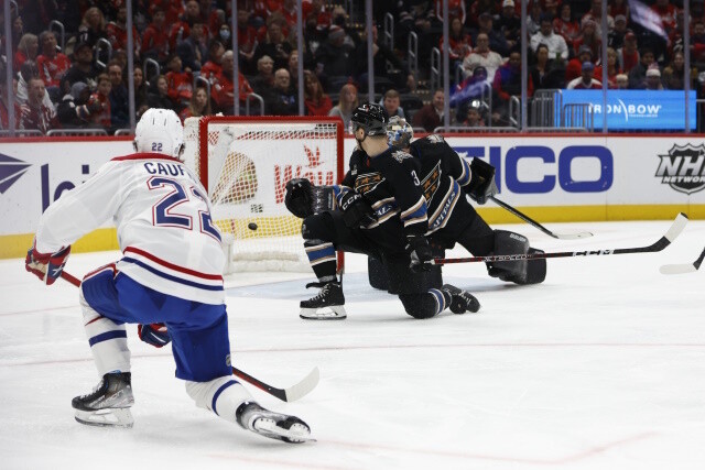 Canadiens GM on pending RFA forward Cole Caufield. The Capitals will have some decisions to make this offseason.