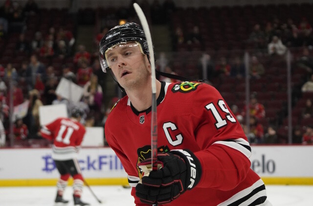 Jonathan Toews knows his days in Chicago could be nearing an end, as he tries to get back this season. Roman Josi day-to-day.