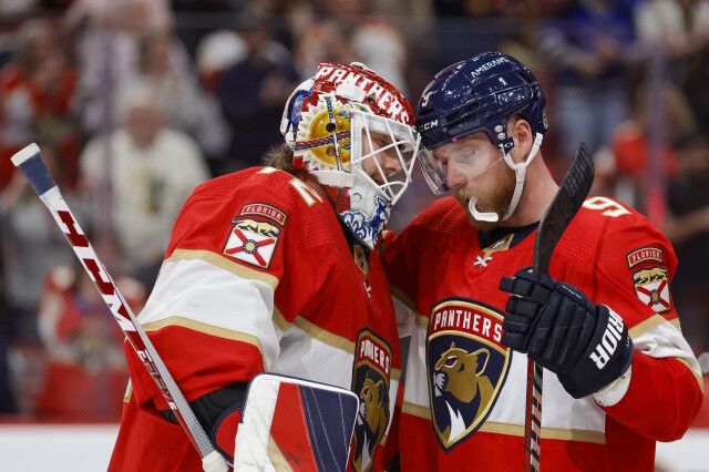 Sick Sergei Bobrovsky an option tonight. Still no timetable for Gabriel Landeskog. Mathew Barzal still not skating.