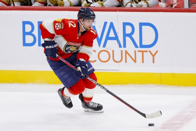 Eric and Marc Staal say no to wearing Florida Panthers Pride jerseys. Carl Berglund, Christian Wolainen and Tyler Kleven sign contracts.