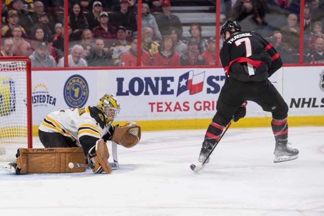 What about an offer sheet for Jeremy Swayman? Toronto Maple Leafs goaltending, and pending UFAs Noel Acciari, Ryan O'Reilly, Michael Bunting.