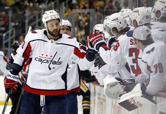 The Washington Capitals will cast a wide net in their coaching search. The Caps want Tom Wilson to remain in Washington.