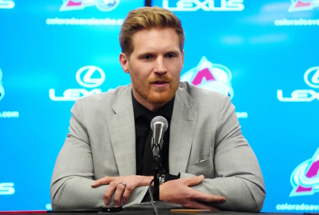 Gabriel Landeskog won't play during the playoffs. Josh Manson ready for Game 1. Nikolaj Ehlers clears concussion protocol, status unknown.