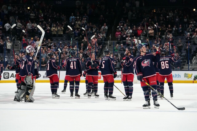 The Columbus Blue Jackets hope for some draft lottery luck. Will they move one of their first-round picks? Potential coaching candidates.