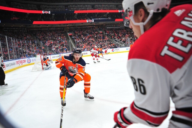 Teuvo Teravainen skating but "a long ways way." No update on Mason Marchment. Ted Lindsay Award finalists.