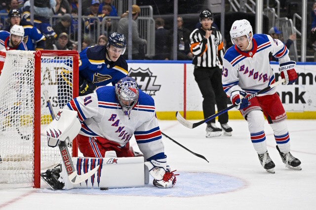 The New York Rangers don't have a lot of salary cap space to work with to sign any of the UFAs. Some backup goaltending options.