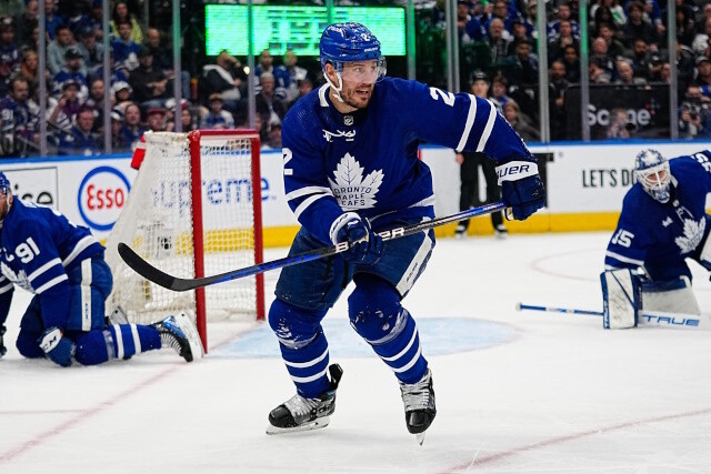 Toronto Maple Leafs pending UFA defenseman Luke Schenn is asked if he'd return to the Vancouver Canucks if he doesn't sign in Toronto.