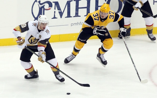 The Vegas Golden Knights have traded forward Reilly Smith to the Pittsburgh Penguins for a 2024 third-round pick.