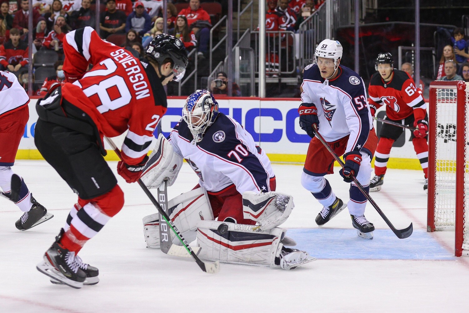 The New Jersey Devils complete the second sign and trade in NHL history sending defenceman Damon Severson to the Columbus Blue Jackets.