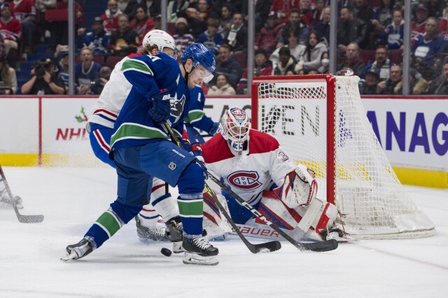 Canadiens goaltender Samuel Montembeault wants to remain in Montreal, while the Vancouver Canucks have several trade chips team could use.