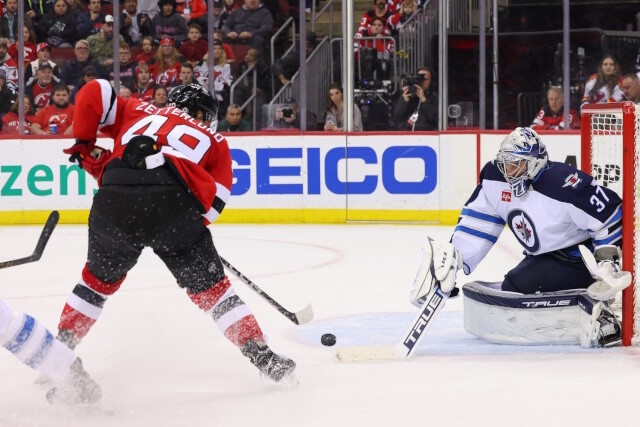 Limited cap space for the Vegas. Connor Hellebuyck okay with the Devils? Kings have cap issues, the Canadiens can wait on Pierre-Luc Dubois.