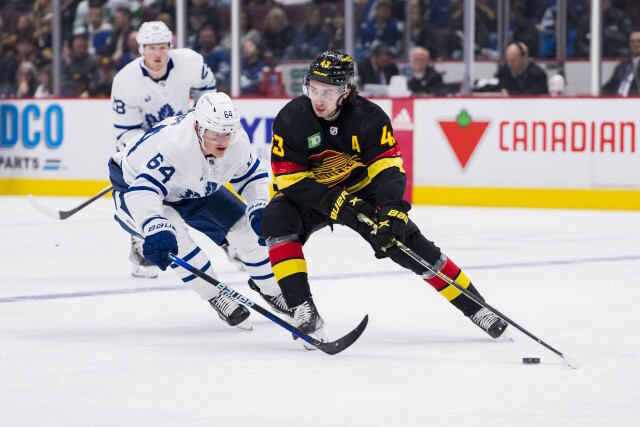 The Red Wings defensive depth will force Robert Hagg out of Detroit, while the Vancouver Canucks are looking a third-line center.