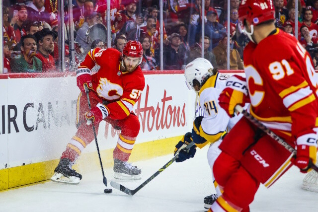 Could the Buffalo Sabres move their first-round pick, the 13th overall? Calgary Flames GM Craig Conroy in a tough spot.