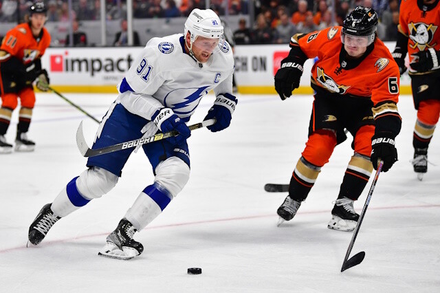 The Ducks have plenty of space to re-sign Trevor Zegras and Jamie Drysdale. The Lightning and Steven Stamkos went close to the wire before.