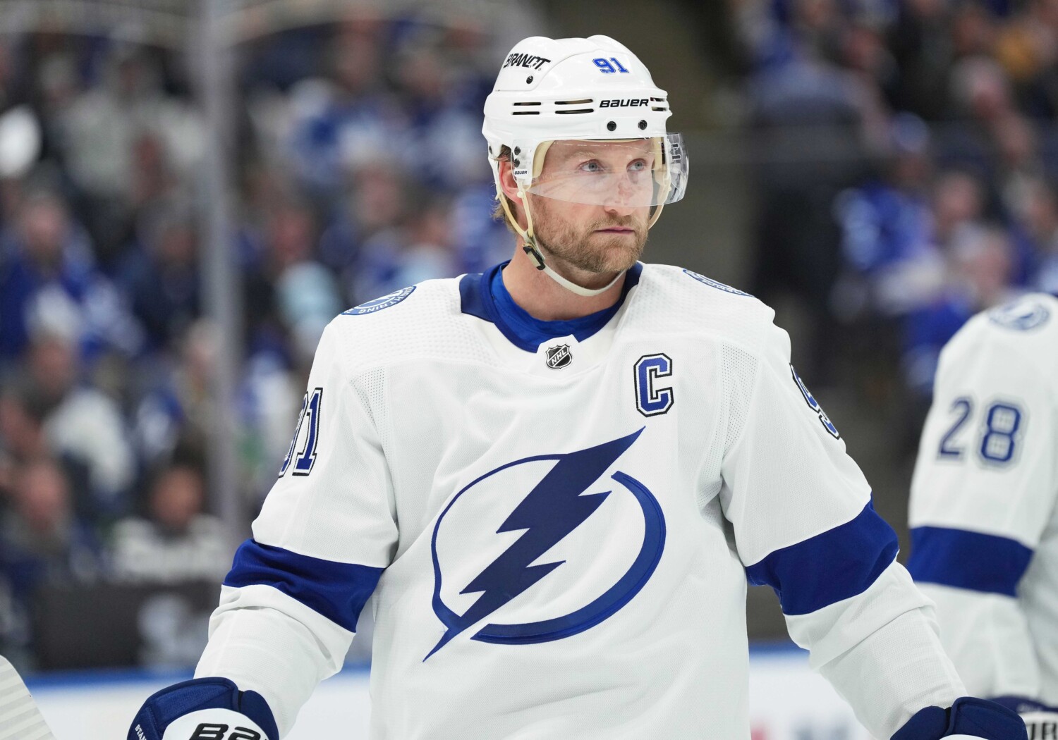 Steven Stamkos is entering the final year of his contract and is disappointed there haven't been any talks. GM Julien BriseBois explains why.