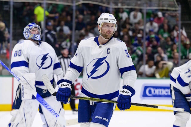 Tampa Bay Lightning sources say they've talked, Steven Stamkos sources say they haven't. What's he worth? How long to wait on their goaltending?