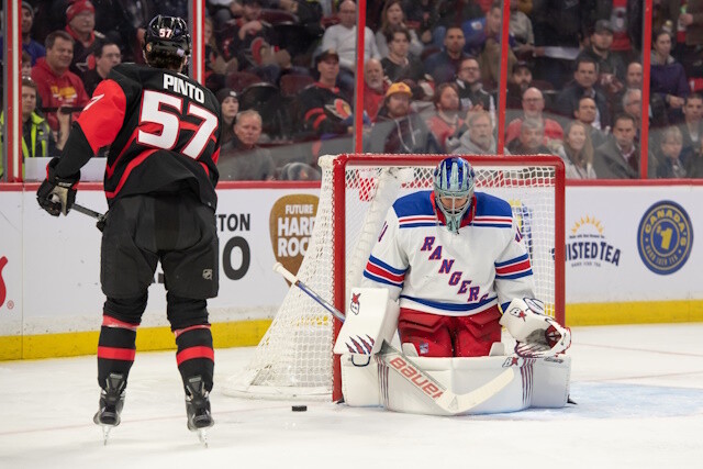 The Ottawa Senators one-year, $1 million offer to Shane Pinto may not settle to well with Pinto's camp and the gap may have widened.