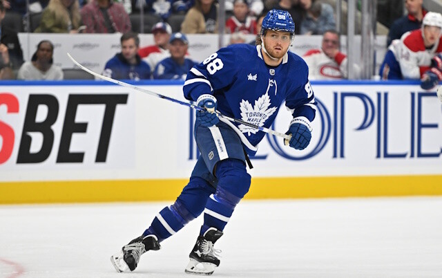 The Maple Leafs will give William Nylander a long look at center in camp and into the season as they're limited in options if it doesn't work.