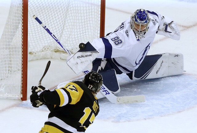 Antti Raanta leaves after the first. Aleksander Barkov could return on Friday. Andrei Vasilevskiy could return during their road trip.