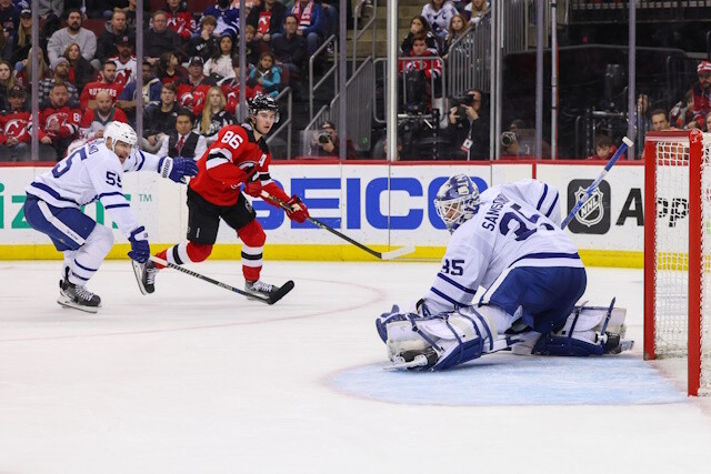 Injuries have tested the Toronto Maple Leafs depth on the blue line. The New Jersey Devils could use a physical presence on their blue line.