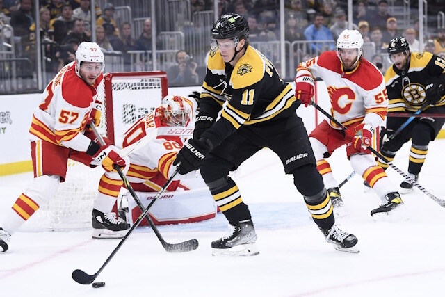 If the Boston Bruins were interested Calgary Flames Noah Hanifin and/or Elias Lindholm, would they have the assets to do it?